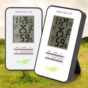 애니템 온습도계 온도계 + 습도계 + 알랍 + 시계